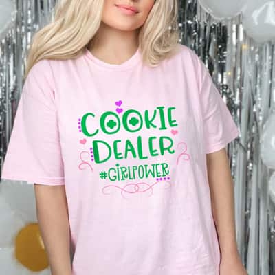 Cookie Dealer GirlPower Girl Power Friends Scout Yum Party T-Shirt