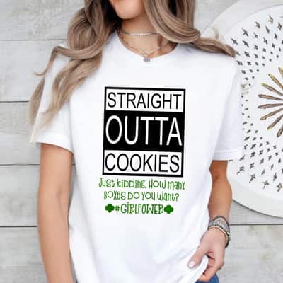 Cookies Funny GirlPower Girl Power Friends Scout Yum Party T-Shirt