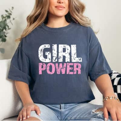Awesome Girl Power Feminist Graphic T-Shirt