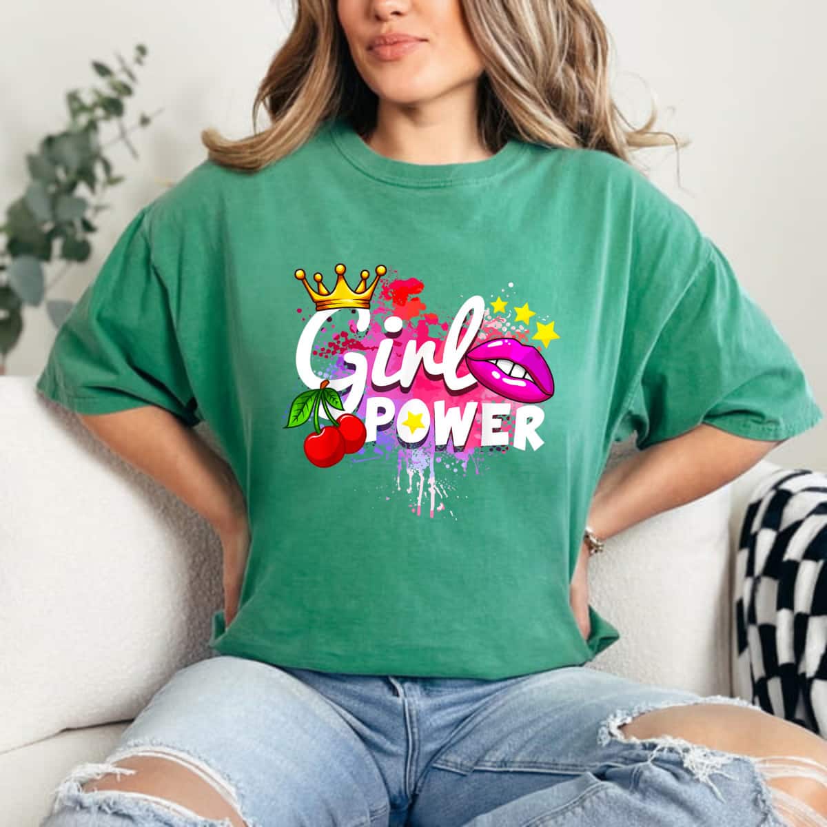 Girl Power Queen Color T-Shirt Girl Power Queen Color T-Shirt