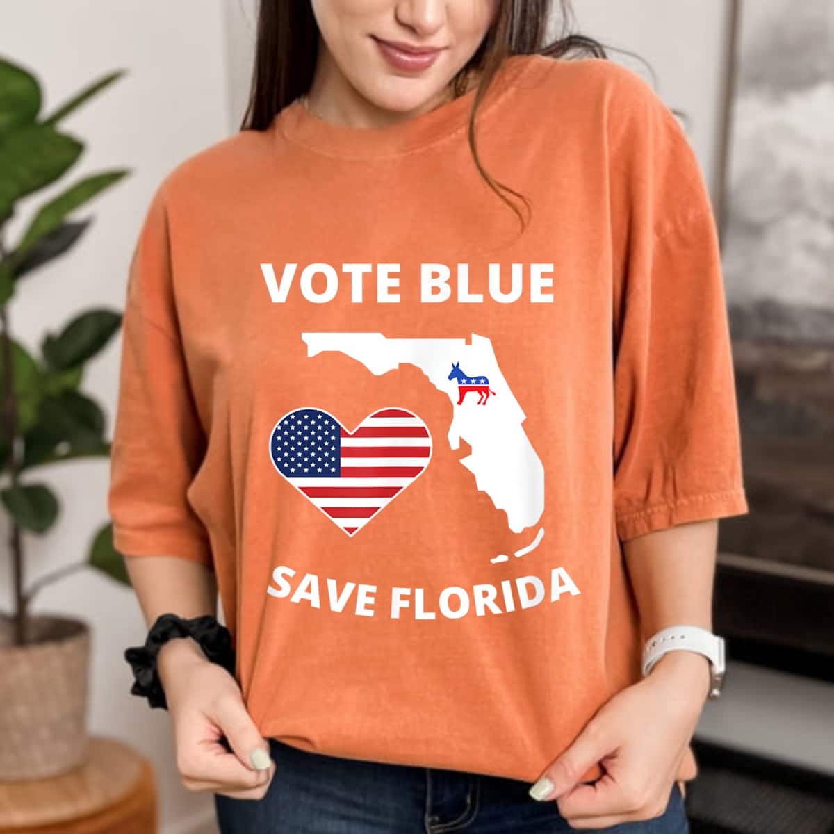 Liberal And Democrat Vote For Blue Florida Politics Equality T-Shirt Liberal And Democrat Vote For Blue Florida Politics Equality T-Shirt