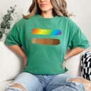 Rainbow Black Pride Equal Sign Gay Rights Equality LGBT Gift T-Shirt
