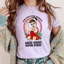 Nurse Life Girl Power Pin Up Rosie The Riveter Modern Art T-Shirt