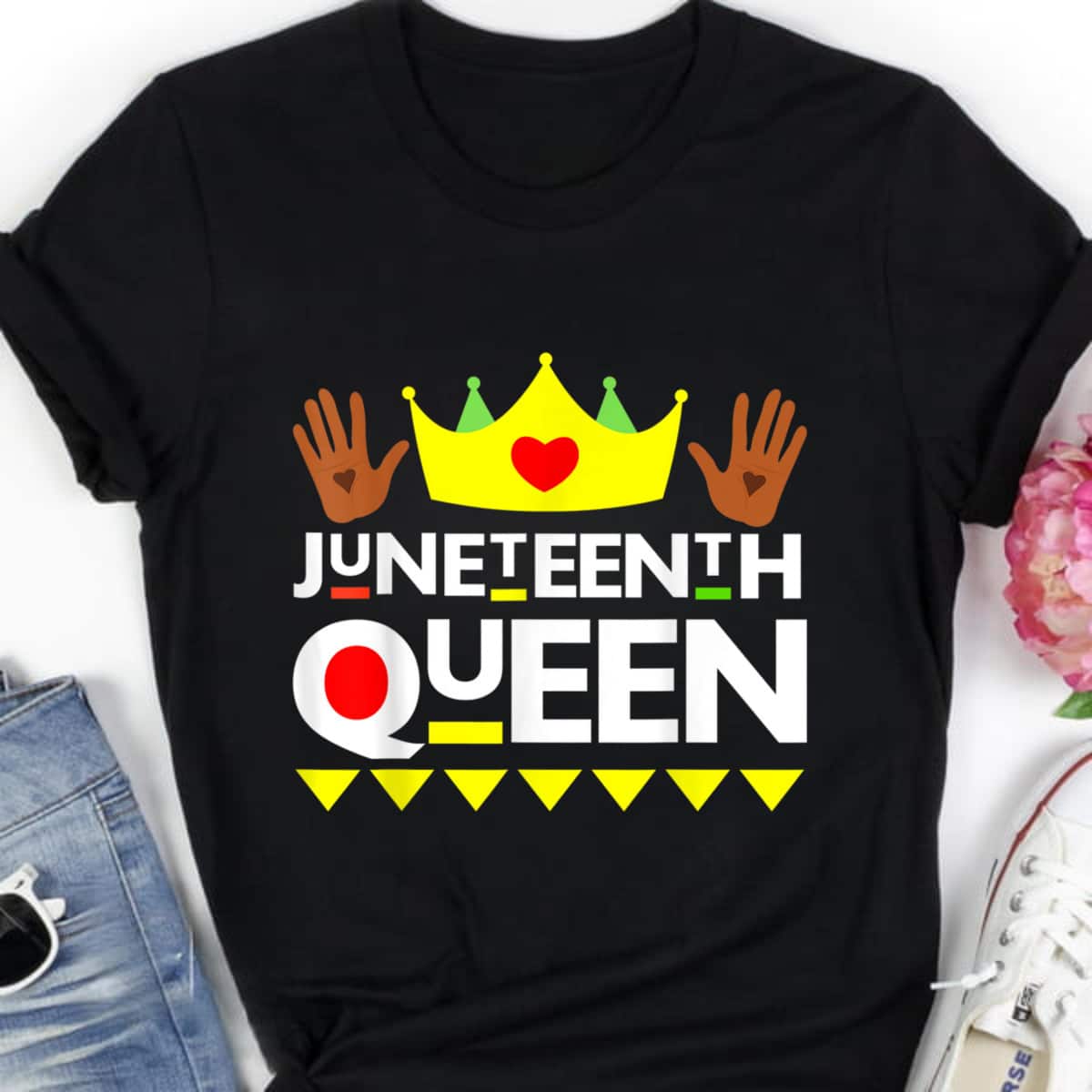 Juneteenth Queen Black Girl Magic Melanin Poppin Girl Power T-Shirt Juneteenth Queen Black Girl Magic Melanin Poppin Girl Power T-Shirt
