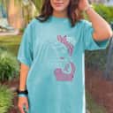 Fight Rosie The Riveter Rhinestone Breast Cancer Awareness T-Shirt Fight Rosie The Riveter Rhinestone Breast Cancer Awareness T-Shirt
