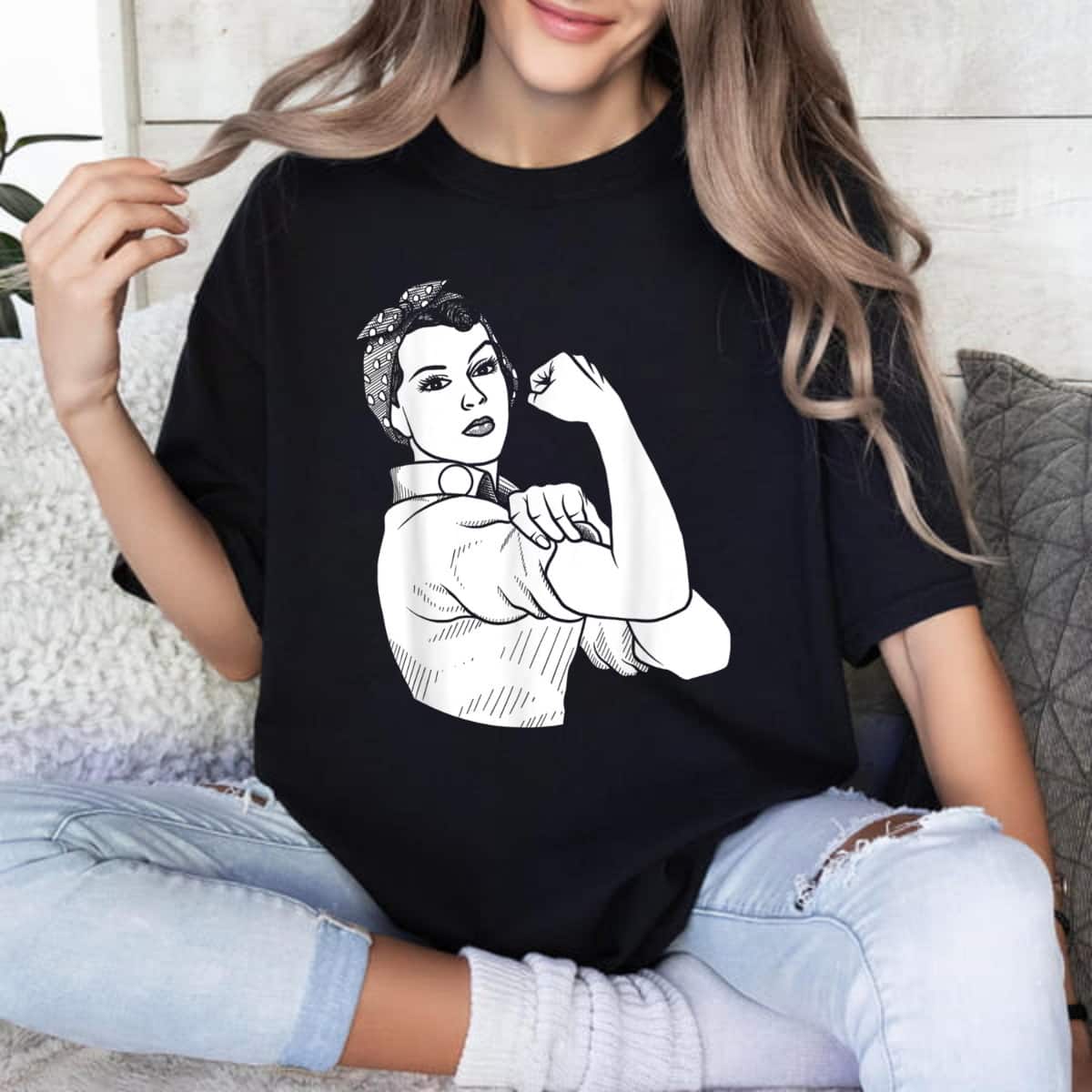 Rosie The Riveter We Can Do It Feminist Retro T-Shirt Rosie The Riveter We Can Do It Feminist Retro T-Shirt