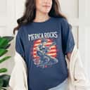 Rosie The Riveter 4th Of July Country Rock Music Funny T-Shirt Rosie The Riveter 4th Of July Country Rock Music Funny T-Shirt