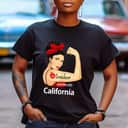 Womens California Red For Ed CA Red4Ed Rosie The Riveter T-Shirt Womens California Red For Ed CA Red4Ed Rosie The Riveter T-Shirt