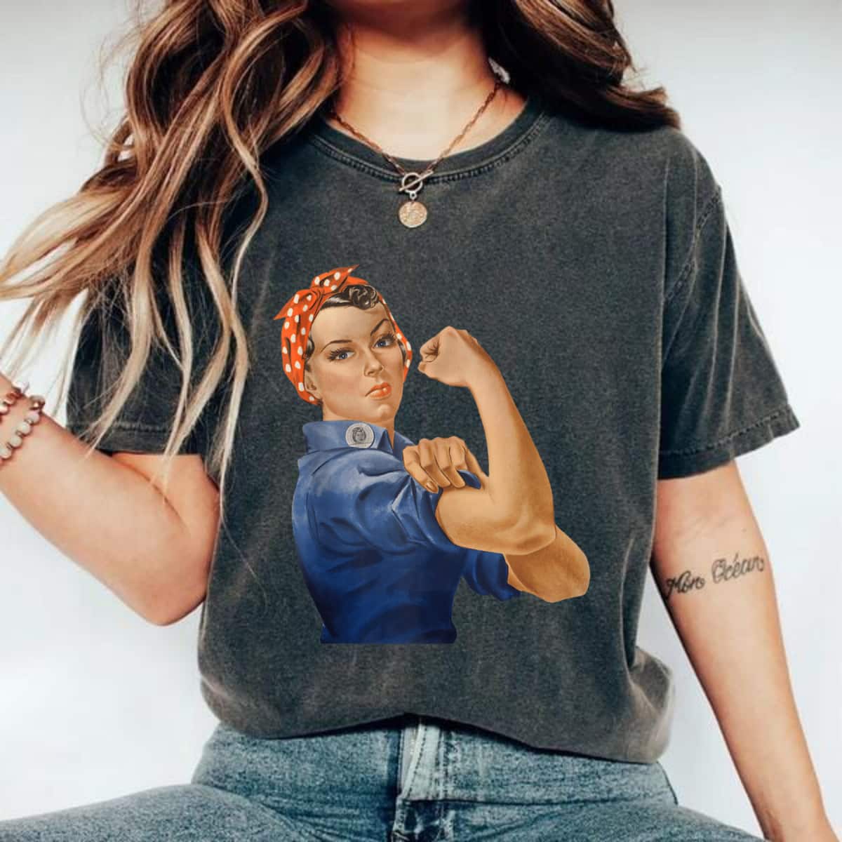Rosie The Riveter Retro We Can Do It Feminist T-Shirt Rosie The Riveter Retro We Can Do It Feminist T-Shirt