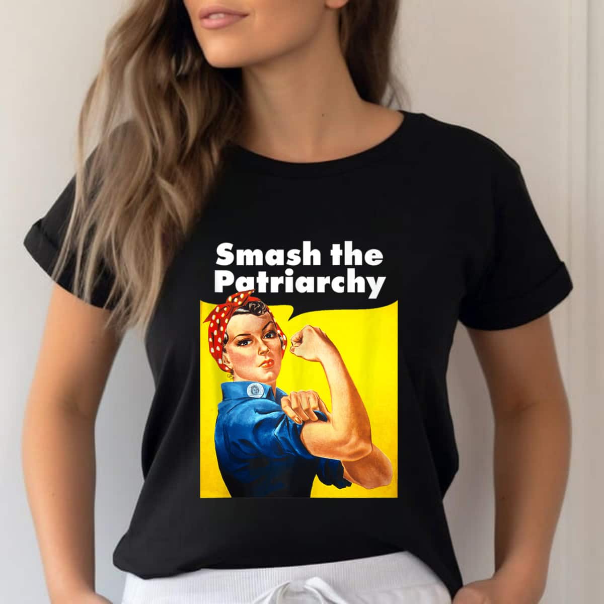 Smash The Patriarchy Feminist Women Rosie The Riveter T-Shirt Smash The Patriarchy Feminist Women Rosie The Riveter T-Shirt