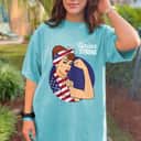 Union Labor Day Rosie The Riveter USA Flag T-Shirt