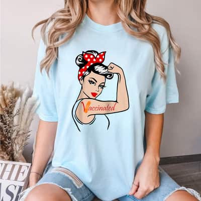 Vaccinated Rosie The Riveter T-Shirt