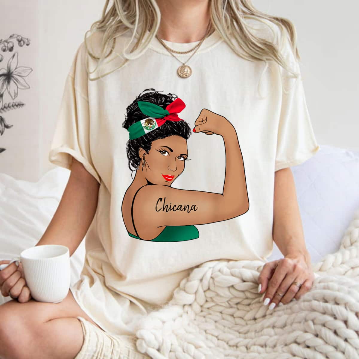 Chicana Girl Rosie The Riveter Unbreakable T-Shirt Chicana Girl Rosie The Riveter Unbreakable T-Shirt