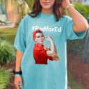 Womens Red For Ed Rosie The Riveter T-Shirt