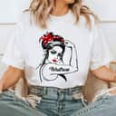 Female Waitress Rosie The Riveter Pin Up Girl T-Shirt Female Waitress Rosie The Riveter Pin Up Girl T-Shirt
