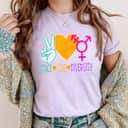 Peace Love Diversity To Celebrate Equality & Inclusion T-Shirt