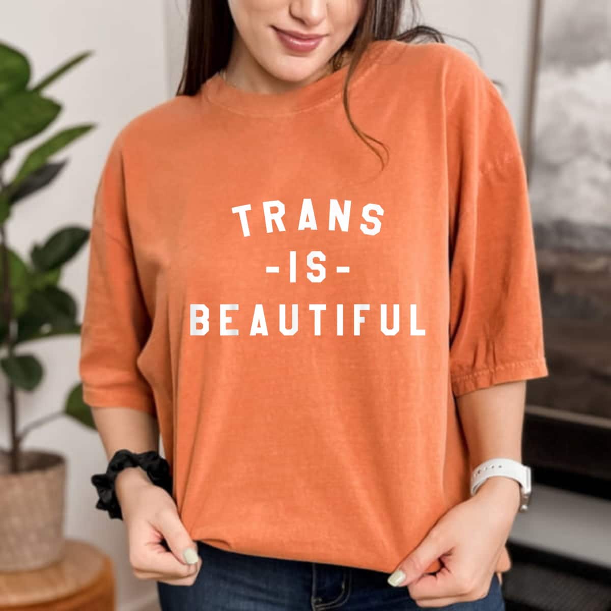 Trans Is Beautiful Trans Ally LGBT Equality T-Shirt Trans Is Beautiful Trans Ally LGBT Equality T-Shirt
