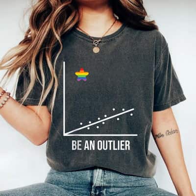 Outlier Math Geek LGBT Equality Pride T-Shirt