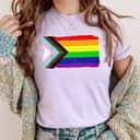 Progress Pride Flag LGBT Equality Gay Pride Human Rights T-Shirt Progress Pride Flag LGBT Equality Gay Pride Human Rights T-Shirt