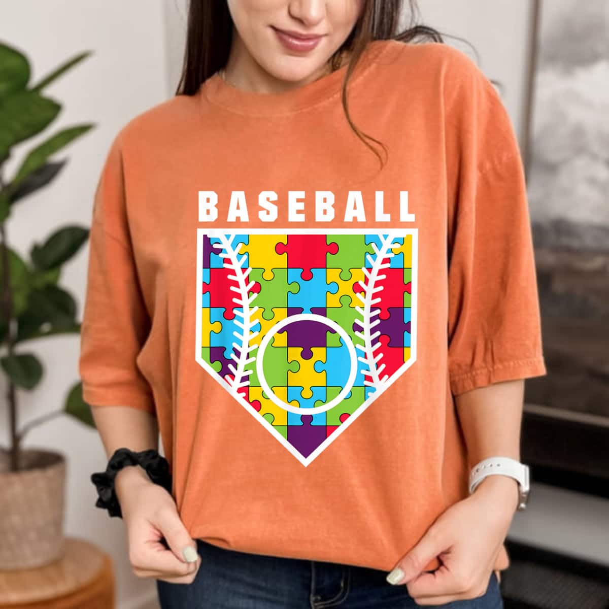 Autism Awareness Baseball T-Shirt Autism Awareness Baseball T-Shirt