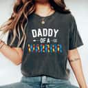 Daddy Of A Warrior Family Dad World Autism Awareness Day T-Shirt Daddy Of A Warrior Family Dad World Autism Awareness Day T-Shirt