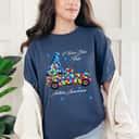 I Wear Blue For Autism Awareness Gnomes Heart Autism Gifts T-Shirt