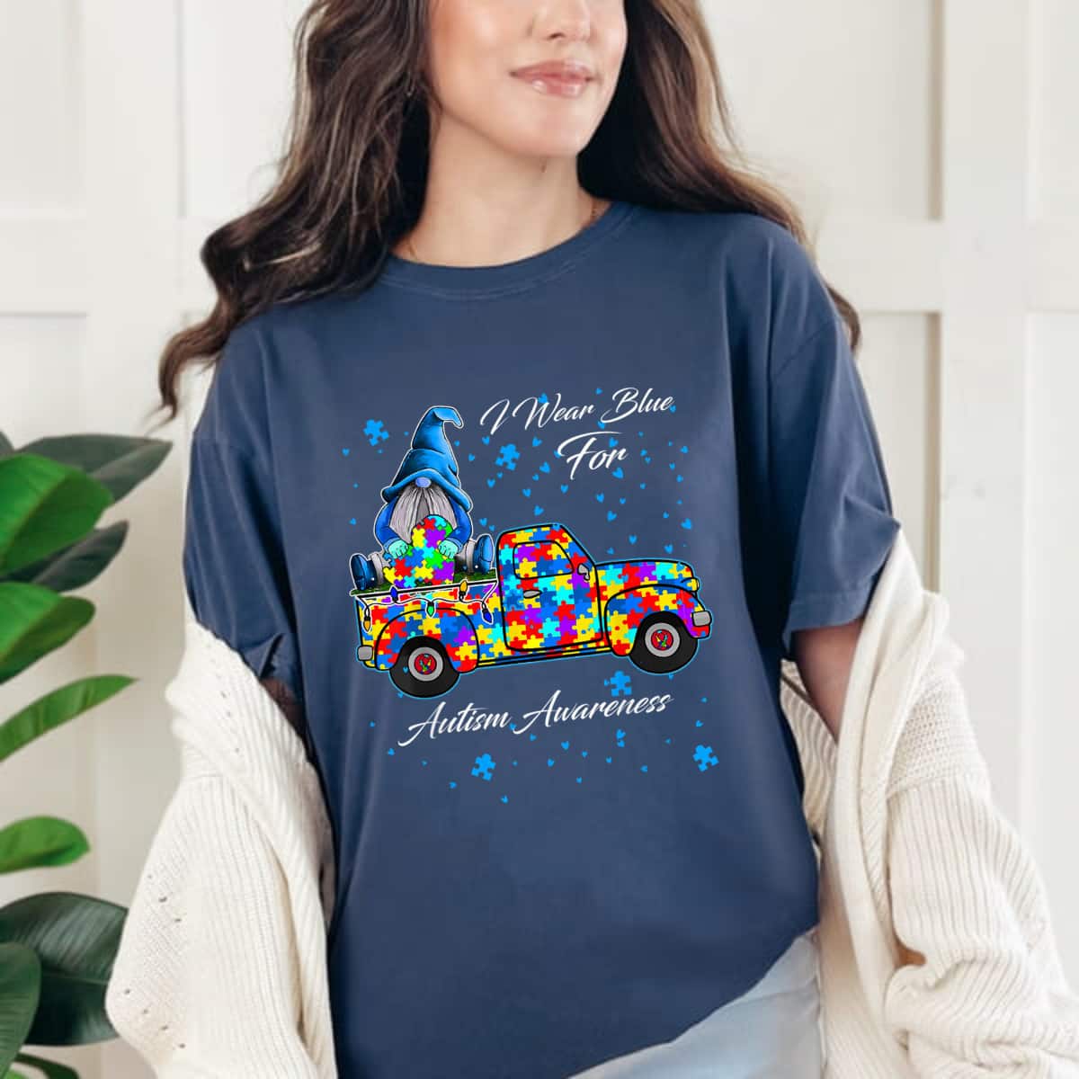 I Wear Blue For Autism Awareness Gnomes Heart Autism Gifts T-Shirt I Wear Blue For Autism Awareness Gnomes Heart Autism Gifts T-Shirt