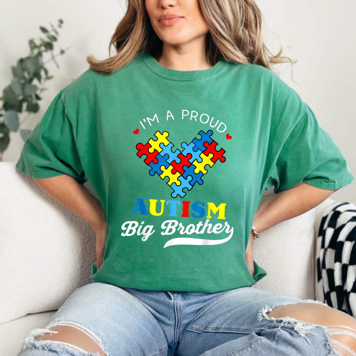 I'm A Proud Big Brother Autism Awareness Autistic Siblings T-Shirt I'm A Proud Big Brother Autism Awareness Autistic Siblings T-Shirt