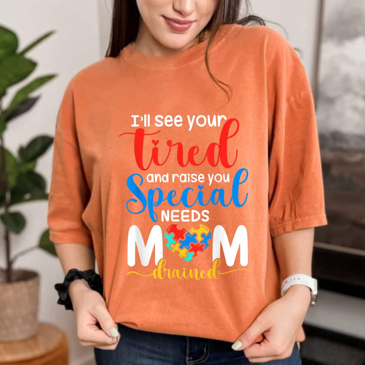 Special Need Mom Life Autism Mama Heart Disability Awareness T-Shirt Special Need Mom Life Autism Mama Heart Disability Awareness T-Shirt