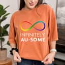 Red Instead Autism - Infinitely AU-SOME Infinity T-Shirt Red Instead Autism - Infinitely AU-SOME Infinity T-Shirt
