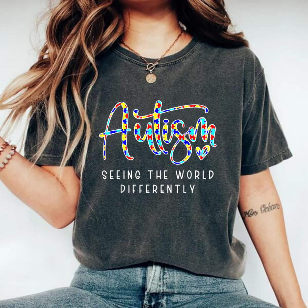 Autism Seeing The World Differently Autism Awareness T-Shirt Autism Seeing The World Differently Autism Awareness T-Shirt