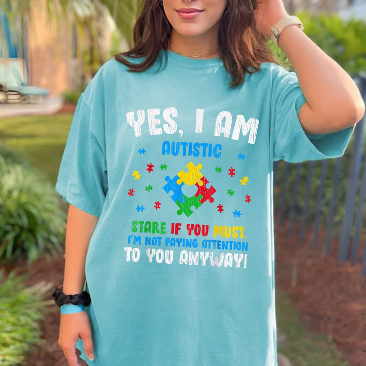 Vintage Yes I Am Autistic Kids Autism Awareness Puzzle T-Shirt Vintage Yes I Am Autistic Kids Autism Awareness Puzzle T-Shirt