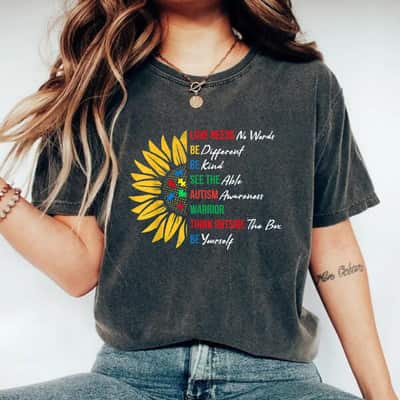 Puzzle Piece Quotes Inspirational Autism Awareness Gift T-Shirt