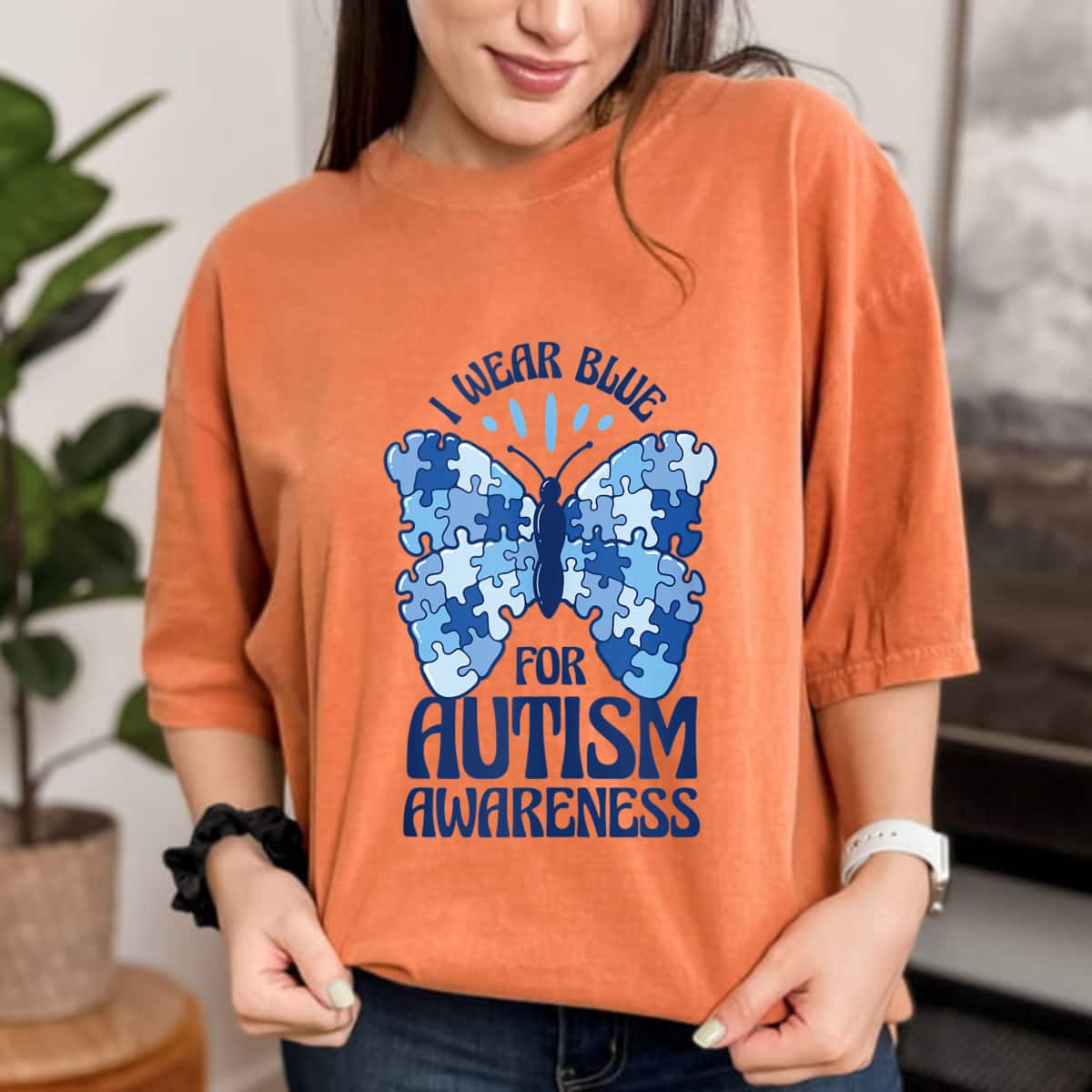 I Wear Blue For Autism Awareness T-Shirt I Wear Blue For Autism Awareness T-Shirt