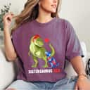 Sistersaurus Rex Sister Autism Awareness Dinosaur Puzzle T-Shirt