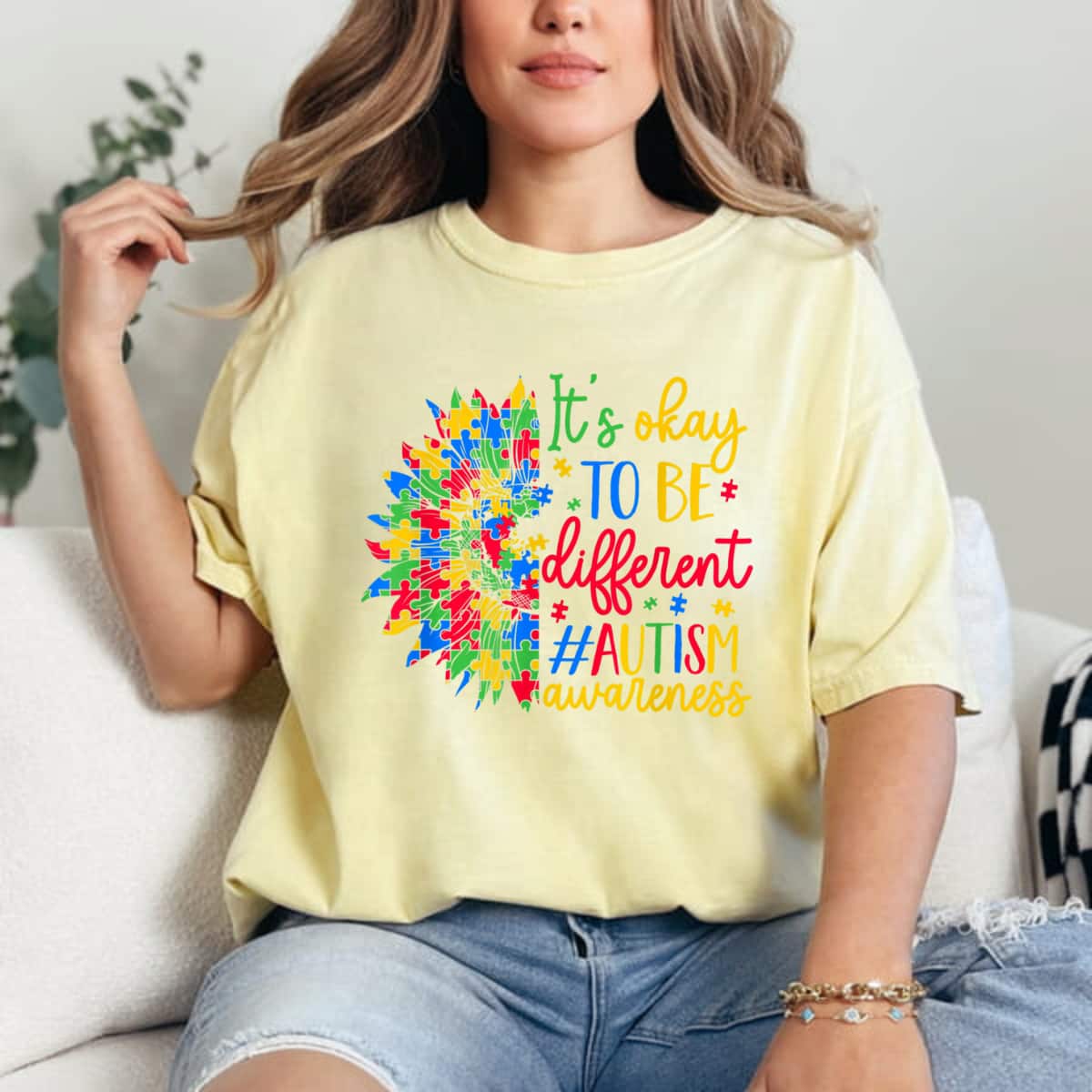 It'S Okay To Be Different Autism Awareness & Support T-Shirt It'S Okay To Be Different Autism Awareness & Support T-Shirt