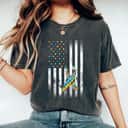 Autism Awareness Distressed American Flag Puzzle Ribbon T-Shirt Autism Awareness Distressed American Flag Puzzle Ribbon T-Shirt