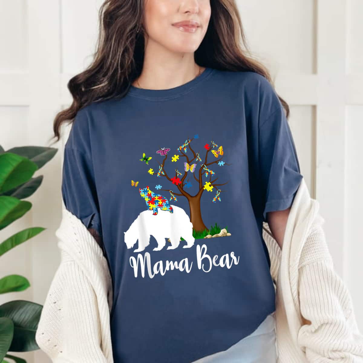 Mama Bear Autism Awareness Love Support T-Shirt Mama Bear Autism Awareness Love Support T-Shirt