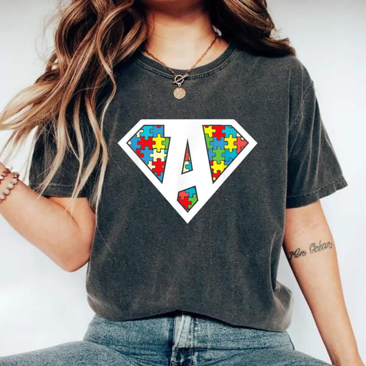 Autism Awareness Superhero T-Shirt Autism Awareness Superhero T-Shirt