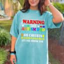 Autism Awareness Warning This Autism Dad T-Shirt