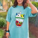 Cat Bubble Tea Autism Awareness Cute Puzzle Piece T-Shirt Cat Bubble Tea Autism Awareness Cute Puzzle Piece T-Shirt