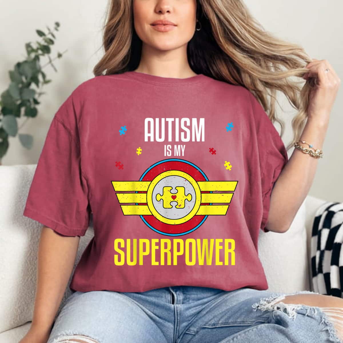 Autism Is My Superpower Autism Awareness Kids Gift T-Shirt Autism Is My Superpower Autism Awareness Kids Gift T-Shirt