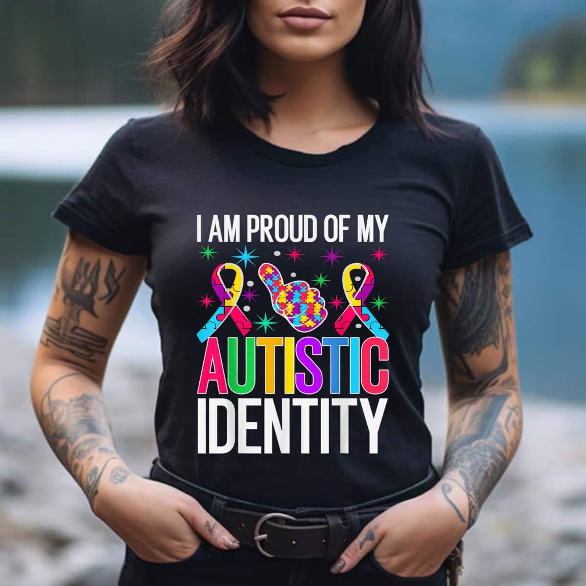 I Am Proud Of My Autistic Identity, Autism Awareness T-Shirt I Am Proud Of My Autistic Identity, Autism Awareness T-Shirt