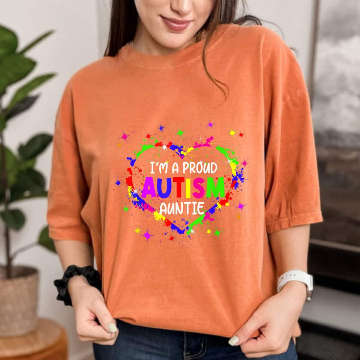 I'm A Proud Autism Auntie Women Girls Autism Awareness Heart T-Shirt I'm A Proud Autism Auntie Women Girls Autism Awareness Heart T-Shirt