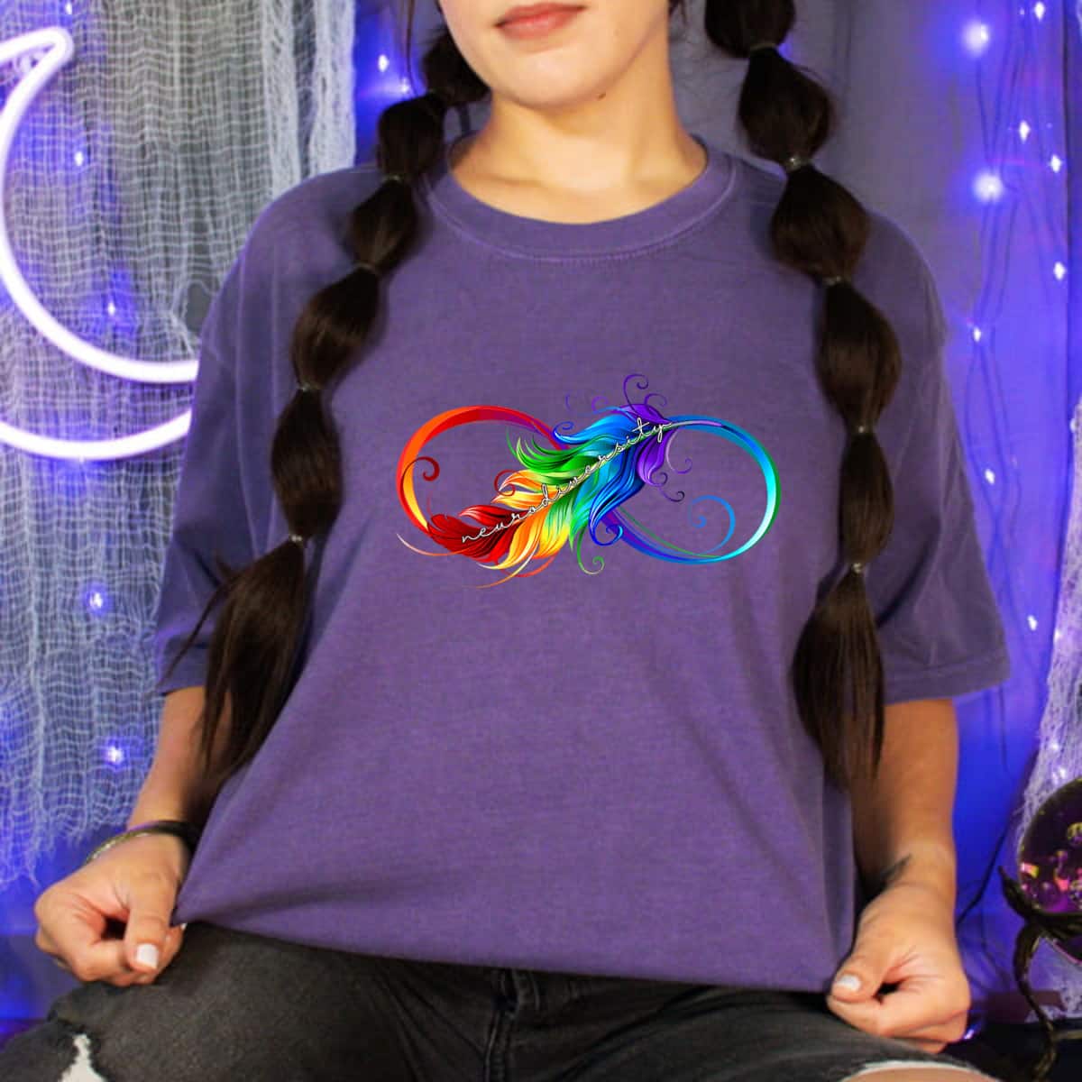 Neurodiversity Symbol Rainbow Infinity Autism Mom Awareness T-Shirt Neurodiversity Symbol Rainbow Infinity Autism Mom Awareness T-Shirt