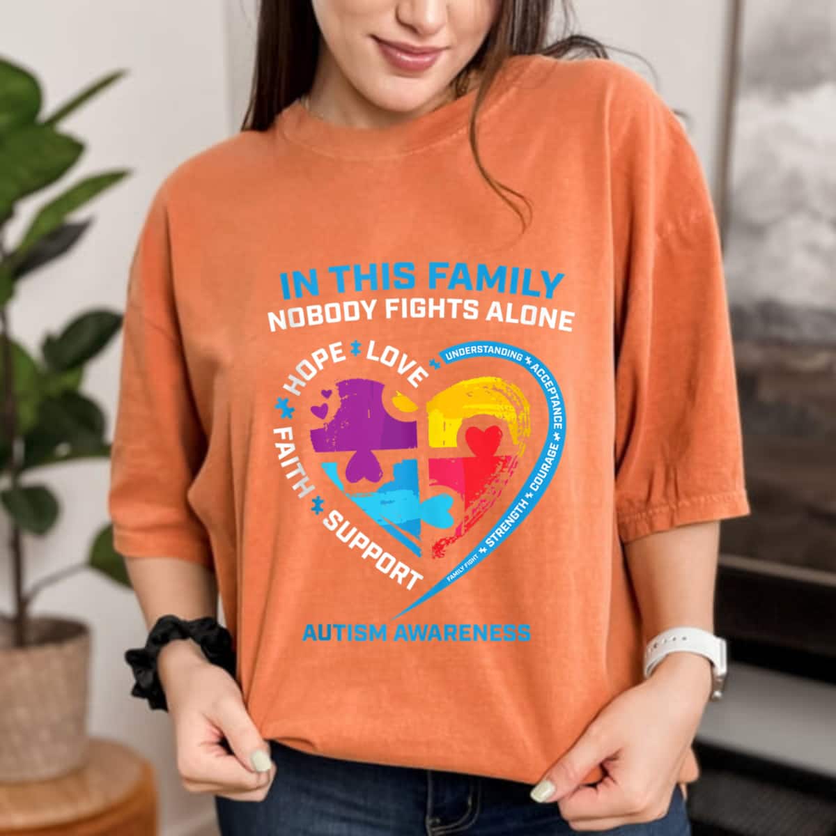 Son Daughter Mom Dad Family I Wear Blue Autism Awareness T-Shirt Son Daughter Mom Dad Family I Wear Blue Autism Awareness T-Shirt