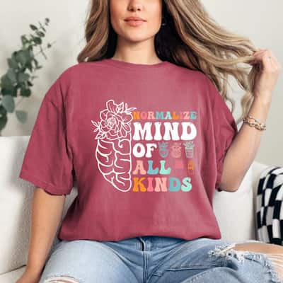 Retro Normalize Mind Of All Kinds Autism Awareness T-Shirt