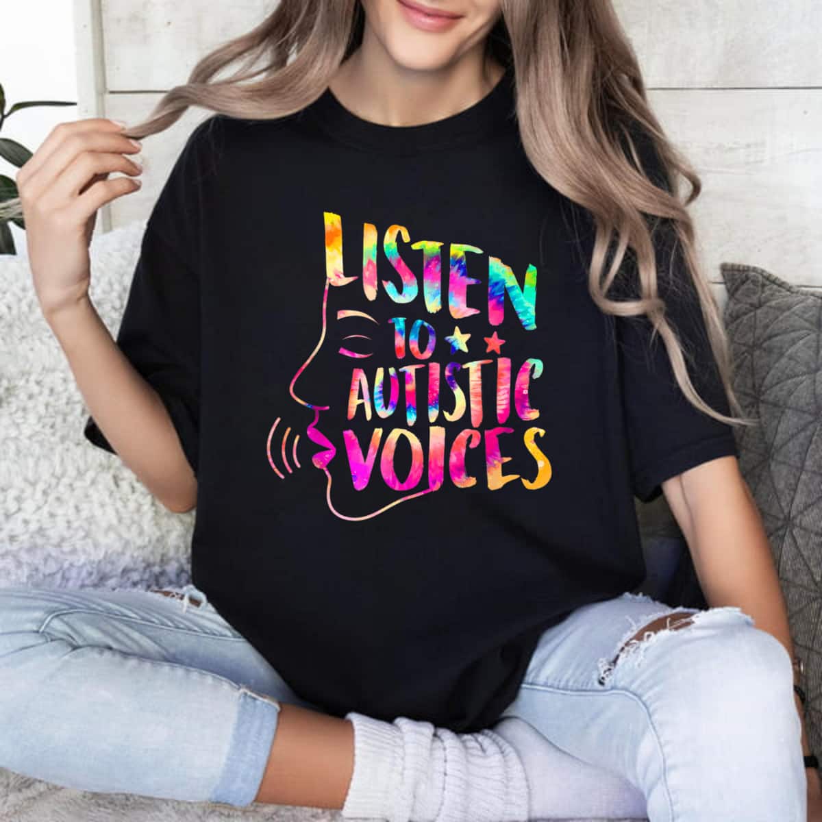 Listen To Autistic Voices Autism Mom Autism Awareness SPED T-Shirt Listen To Autistic Voices Autism Mom Autism Awareness SPED T-Shirt