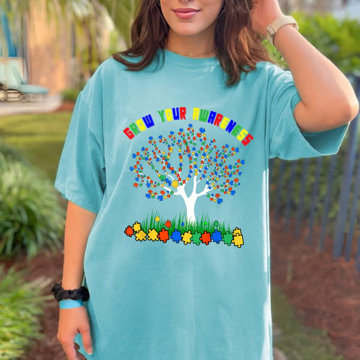 Autism Awareness Autism Tree For Autism Kids & T-Shirt Autism Awareness Autism Tree For Autism Kids & T-Shirt