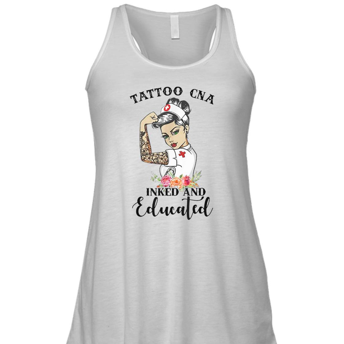 Strong Women Tattoo CNA Inked And Educated Feminist T-Shirt